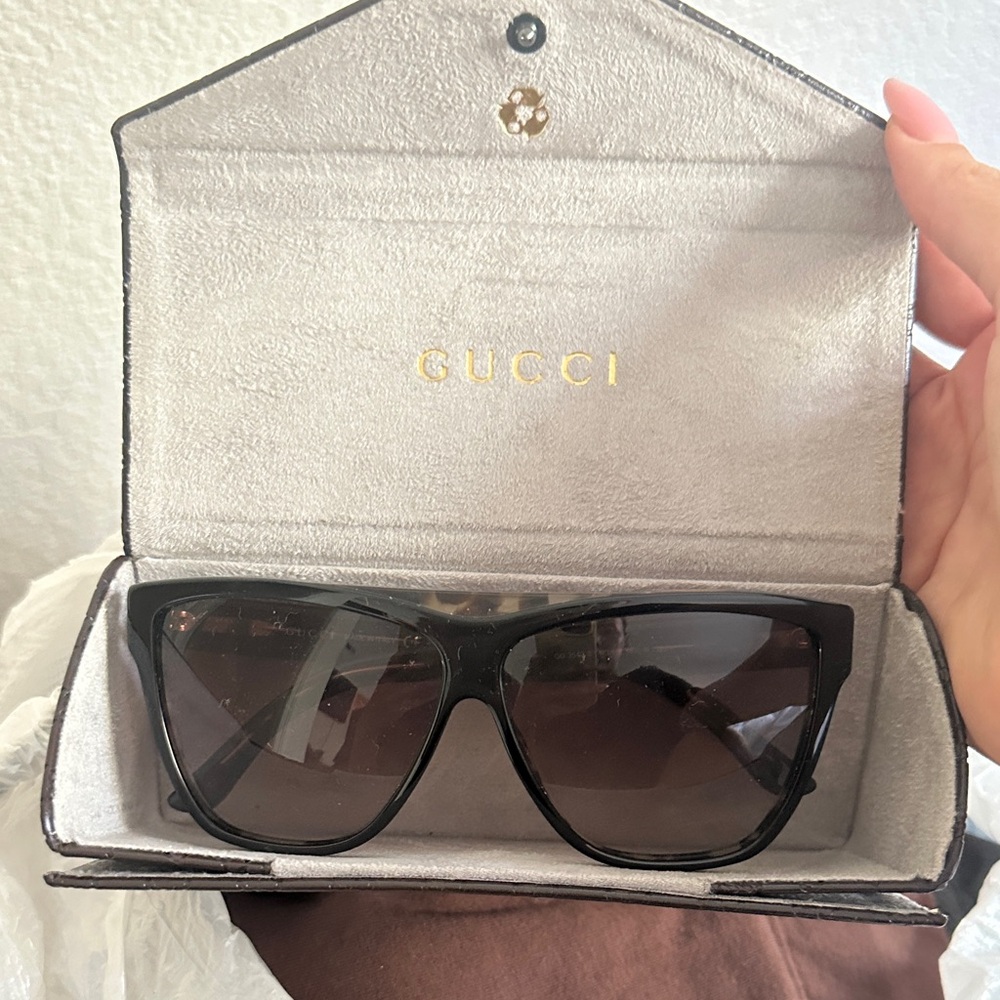 Gucci Tortoiseshell and Black Sunglasses